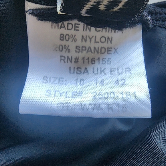 Alisha Levine Leopard Print One Piece Swimsuit - 10 - Picture 8 of 9